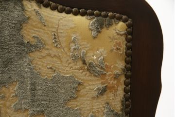 中古　カリモク家具(karimoku)　domani(ドマーニ)　Louis(ルイ)XVシリーズ　ルイ15世　優雅なひとときを演出してくれる1人掛けソファ(定価約50万円)(アームソファ、一人掛け、1P)(R-054027)