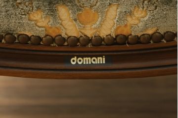 中古　カリモク家具(karimoku)　domani(ドマーニ)　Louis(ルイ)XVシリーズ　ルイ15世　優雅なひとときを演出してくれる1人掛けソファ(定価約50万円)(アームソファ、一人掛け、1P)(R-054027)