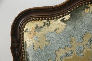 中古　カリモク家具(karimoku)　domani(ドマーニ)　Louis(ルイ)XVシリーズ　ルイ15世　優雅なひとときを演出してくれる1人掛けソファ(定価約50万円)(アームソファ、一人掛け、1P)(R-054027)