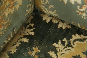 中古　カリモク家具(karimoku)　domani(ドマーニ)　Louis(ルイ)XVシリーズ　ルイ15世　優雅なひとときを演出してくれる1人掛けソファ(定価約50万円)(アームソファ、一人掛け、1P)(R-054027)