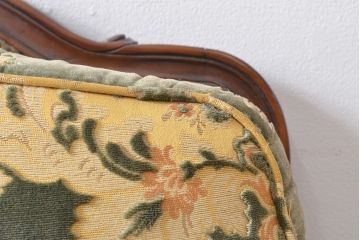 張替え費込み!! 中古　カリモク家具(karimoku)　domani(ドマーニ)　Louis(ルイ)XVシリーズ　ルイ15世　優雅なひとときを演出してくれる1人掛けソファ(定価約50万円)(アームソファ、一人掛け、1P)(R-054029)