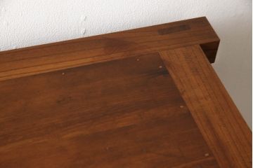 中古　民芸家具　前面ケヤキ材　古い金具を使って再生された車箪笥(和たんす、時代箪笥、戸棚)(R-054031)