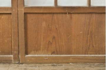 アンティーク建具　和の雰囲気漂うガラス戸4枚セット(引き戸、建具)(R-054034)