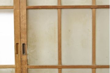アンティーク建具　和の雰囲気漂うガラス戸4枚セット(引き戸、建具)(R-054034)