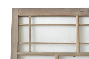 アンティーク建具　大正ロマンの雰囲気香るガラス扉1枚(ドア、木製ドア、建具)(R-054037)
