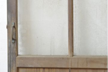 アンティーク建具　大正ロマンの雰囲気香るガラス扉1枚(ドア、木製ドア、建具)(R-054037)
