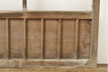アンティーク建具　経年を感じる風合いが魅力のガラス戸2枚セット(引き戸、建具)(R-054040)