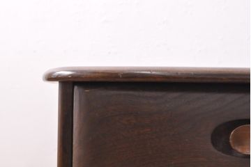イギリスビンテージ　ERCOL(アーコール)　丸みのあるフォルムが愛らしい、希少なパンドラボックスコーヒーテーブル(センターテーブル、ローテーブル、ヴィンテージ)(R-054074)