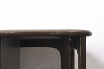 イギリスビンテージ　ERCOL(アーコール)　丸みのあるフォルムが愛らしい、希少なパンドラボックスコーヒーテーブル(センターテーブル、ローテーブル、ヴィンテージ)(R-054074)