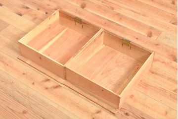 和製アンティーク　前面ケヤキ材　和の趣溢れる佇まいが魅力的な収納棚(戸棚、キャビネット)(R-054089)