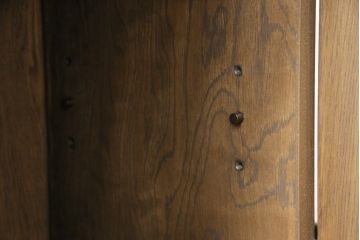 ビンテージ家具　神戸洋家具　永田良介商店　イギリスアンティークを彷彿とさせるサイドボード(キャビネット、収納棚、飾り棚、ヴィンテージ)(R-054131)