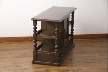ビンテージ家具　神戸洋家具　永田良介商店　イギリスアンティークを彷彿とさせるサイドボード(キャビネット、収納棚、飾り棚、ヴィンテージ)(R-054131)