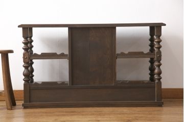 ビンテージ家具　神戸洋家具　永田良介商店　イギリスアンティークを彷彿とさせるサイドボード(キャビネット、収納棚、飾り棚、ヴィンテージ)(R-054131)