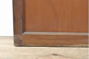 アンティーク建具　木の温かみが感じられるガラス戸1枚(引き戸、建具)(R-054135)