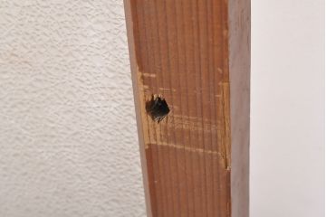 アンティーク建具　木の温かみが感じられるガラス戸1枚(引き戸、建具)(R-054135)