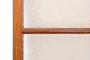 アンティーク建具　木の温かみが感じられるガラス戸1枚(引き戸、建具)(R-054135)