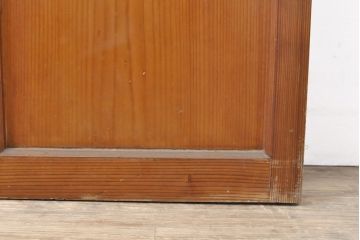 アンティーク建具　木の温かみが感じられるガラス戸1枚(引き戸、建具)(R-054135)