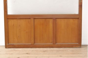 アンティーク建具　木の温かみが感じられるガラス戸1枚(引き戸、建具)(R-054135)