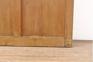 和製アンティーク　ノスタルジックな雰囲気漂うガラス戸2枚セット(引き戸、建具)(R-054136)