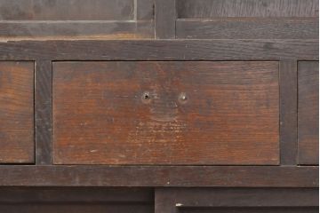 和製アンティーク　和モダンな雰囲気づくりにぴったりな水屋箪笥(キャビネット、食器棚、戸棚)(R-054142)