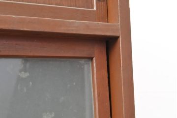 和製アンティーク　レトロな佇まいが目を引く収納棚(キャビネット、食器棚、戸棚)(R-054143)