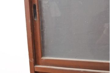 和製アンティーク　レトロな佇まいが目を引く収納棚(キャビネット、食器棚、戸棚)(R-054143)