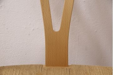 中古　北欧家具　デンマーク　ビーチ材　CARL HANSEN & SON(カール・ハンセン&サン) CH24 Yチェア ナチュラルスタイルの空間づくりにおすすめのペーパーコードダイニングチェア(アームチェア)(R-054168)