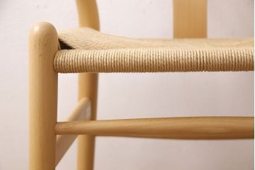 中古　北欧家具　デンマーク　ビーチ材　CARL HANSEN & SON(カール・ハンセン&サン) CH24 Yチェア ナチュラルスタイルの空間づくりにおすすめのペーパーコードダイニングチェア(アームチェア)(R-054168)