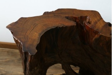 中古　民芸家具　カエデ材　迫力ある佇まいが見事な衝立て　(R-054179)