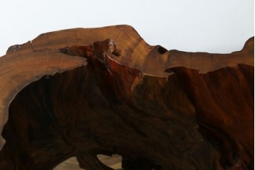 中古　民芸家具　カエデ材　迫力ある佇まいが見事な衝立て　(R-054179)