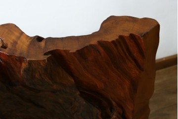 中古　民芸家具　カエデ材　迫力ある佇まいが見事な衝立て　(R-054179)