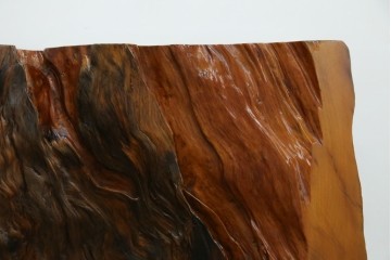 中古　民芸家具　カエデ材　迫力ある佇まいが見事な衝立て　(R-054179)