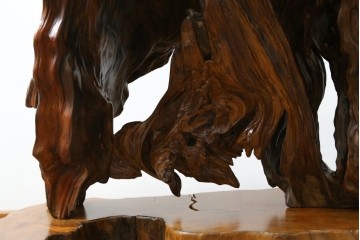 中古　民芸家具　カエデ材　迫力ある佇まいが見事な衝立て　(R-054179)