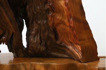 中古　民芸家具　カエデ材　迫力ある佇まいが見事な衝立て　(R-054179)