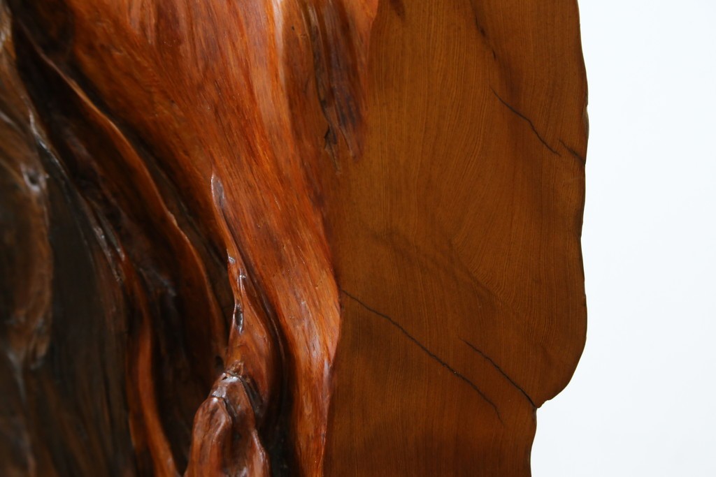 中古　民芸家具　カエデ材　迫力ある佇まいが見事な衝立て　(R-054179)