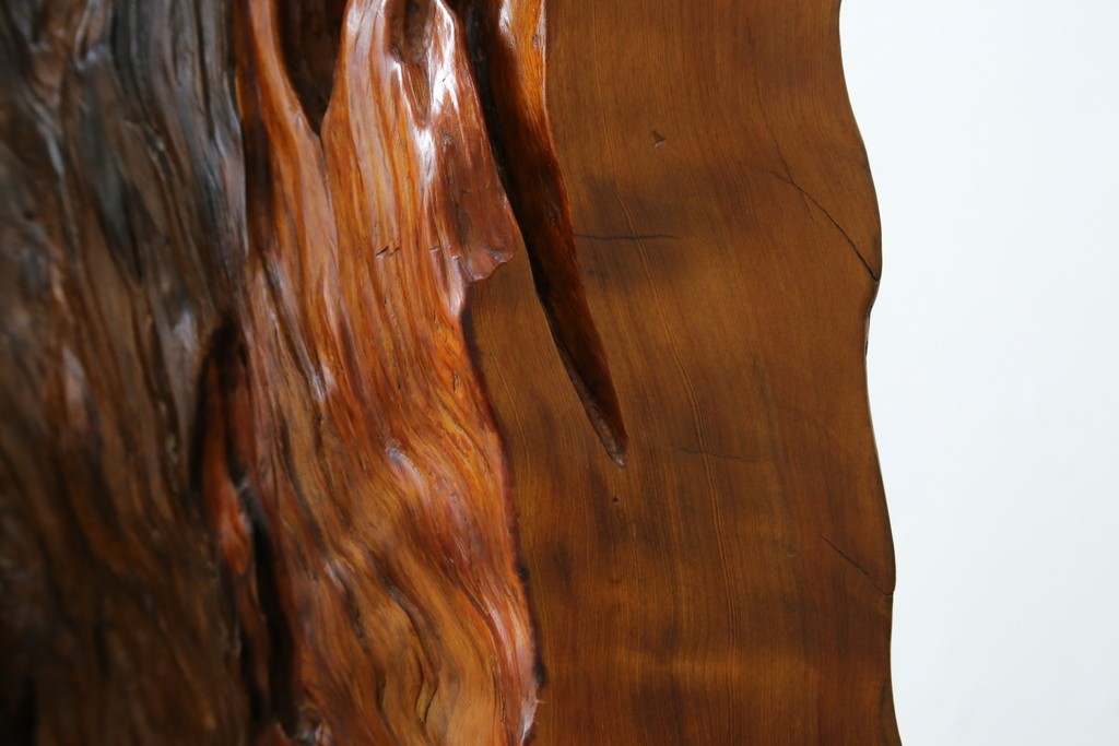 中古　民芸家具　カエデ材　迫力ある佇まいが見事な衝立て　(R-054179)