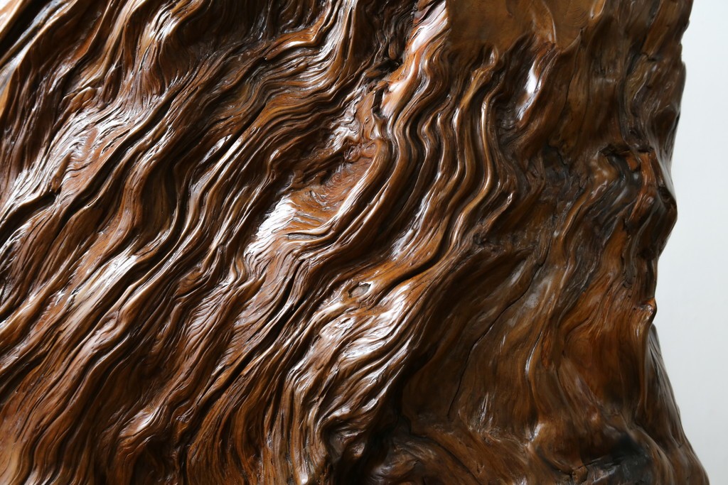 中古　民芸家具　カエデ材　迫力ある佇まいが見事な衝立て　(R-054179)