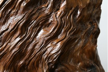 中古　民芸家具　カエデ材　迫力ある佇まいが見事な衝立て　(R-054179)