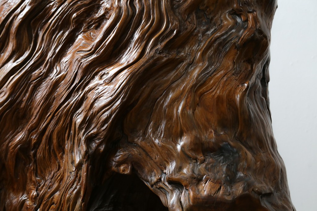 中古　民芸家具　カエデ材　迫力ある佇まいが見事な衝立て　(R-054179)