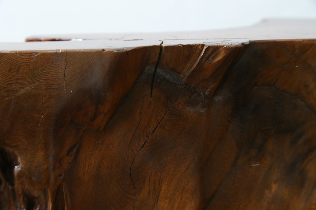 中古　民芸家具　カエデ材　迫力ある佇まいが見事な衝立て　(R-054179)