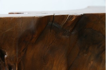 中古　民芸家具　カエデ材　迫力ある佇まいが見事な衝立て　(R-054179)