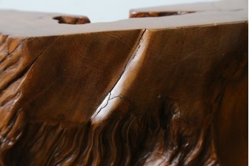 中古　民芸家具　カエデ材　迫力ある佇まいが見事な衝立て　(R-054179)