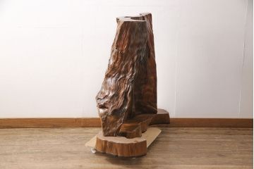 中古　民芸家具　カエデ材　迫力ある佇まいが見事な衝立て(つい立て、仕切り、パーテーション)(R-054179)