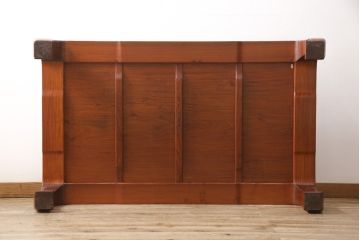 中古　指物家具　井上昇山作　花梨(カリン)材　洗練された雰囲気が上質な和の空間にぴったりな座卓(ローテーブル、センターテーブル)(R-054180)