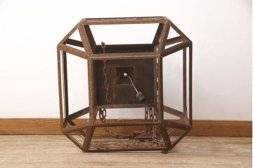 和製アンティーク　空間のアクセントにおすすめ!存在感抜群の特大シェード(吊り下げ照明、天井照明、電笠)(R-054183)