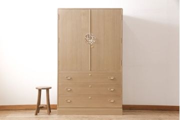 中古　美品　品のある佇まいが美しい国産手造り総桐箪笥(定価約68万円)(並厚、桐たんす、着物箪笥)(R-054186)