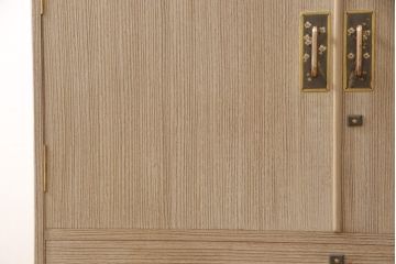 中古　美品　衣装盆たっぷりで使い勝手抜群の国産手造り総桐箪笥(定価約100万円)(並厚、四方丸、桐たんす、着物箪笥)(R-054188)