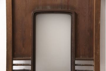 アンティーク建具　高級品　木目がいいね!　枝などをそのまま活かした変わりデザインが目を引く扉(ドア、建具)(R-054192)