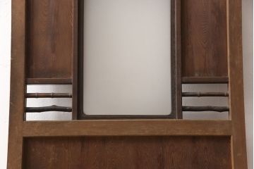 アンティーク建具　高級品　木目がいいね!　枝などをそのまま活かした変わりデザインが目を引く扉(ドア、建具)(R-054192)