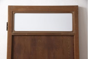 アンティーク建具　高級品　木目がいいね!　枝などをそのまま活かした変わりデザインが目を引く扉(ドア、建具)(R-054192)